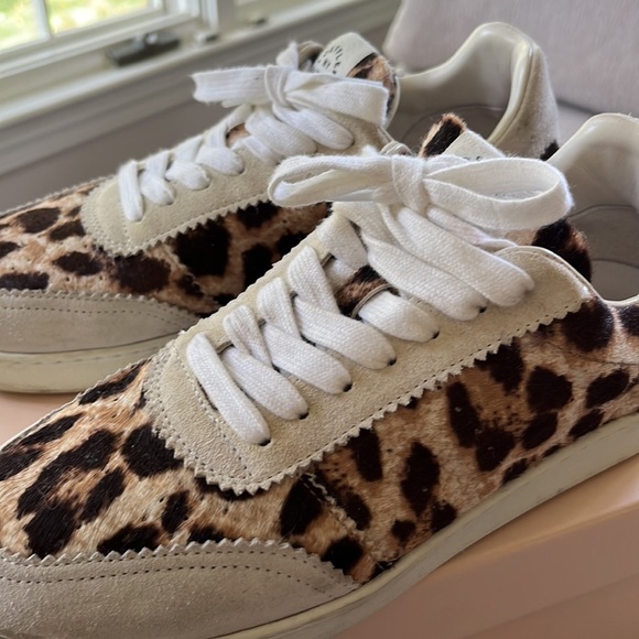 Loeffler randall leopard fur sneaker size 8.5 - Picture 4 of 5